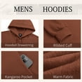 thumbnail image 4 of GENTS BLISS Heavyweight Men Hoodies Sweatshirts Fleece Long Sleeve Sweatshirts for Men Drawstring Collar Men Hoodies with Kangaroo Pocket, 4 of 7