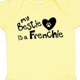 thumbnail image 4 of Inktastic Bestie Frenchie Boys or Girls Baby Bodysuit, 4 of 5