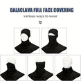 thumbnail image 6 of 2 Pieces Sun Protective Scarf Balaclava Dustproof Neck Wrap Cover Outdoor Breathable Quick Drying Full Face Mask for Men Women, 6 of 6
