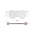thumbnail image 3 of Cinturón elástico de cuero sintético con hebilla en forma de 8 de 2 piezas Inspire Chic para dama 27x2.36" (LxW) Blanco, 3 of 7