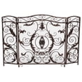 thumbnail image 4 of Best Selling Home Waterbury 3-Panel Iron Folding Baroque Fireplace Screen, 4 of 5
