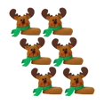 thumbnail image 2 of 6 uds alce Santa Claus bebidas marcadores decorativos taza decoración encantos ornamento conjunto duradero para vacaciones Otro SOLEDAD beber marcadores, 2 of 7