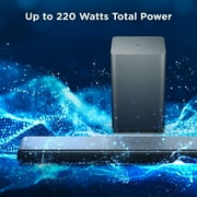 TCL S Class 2.1 Channel Sound Bar with Dolby Atmos, Wireless Subwoofer, and Bluetooth Music Streaming - S55H