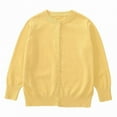 thumbnail image 4 of 2025 Women's Knit Cardigan Sweater - Lightweight Grey Round Neck Open Front Long Sleeve Casual Thin Pullover Coat for Spring/Fall Early Autumn Loose Fit Trendy Outerwear Cardigan Sweaters For Women, 4 of 11