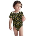 thumbnail image 3 of Daiia Pineapple Printed Unisex-Baby Short Sleeve Onesies Bodysuits Baby Climbing Clothes Soft and Comfortable Romper with Expandable Shoulder Design-6 Months, 3 of 8