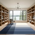 thumbnail image 2 of ODIKA 5'x7' Machine Washable Non-Slip Area Rug, Modern Navy High Traffic Rug, Blue, 1056481, 2 of 7