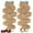 #27 Dark Blonde, variant on MY-LADY 20PCS Wavy Curly Tape in 100% Real Human Hair Extensions Hairpiece Skin Weft Full Head 16inch #06 Light Brown
