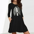 thumbnail image 2 of Women‘s DressesCrewneckCocktail PartyLoose Dress, 2 of 6
