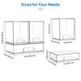 thumbnail image 4 of Sindcom Stackable Storage Drawers Set of 3,Clear Plastic Organizer Bins for Makeup, Cosmetics, Beauty Supplies,Bathroom Organizer Countertop,Bathroom Under Sink Organizer,12.1 × 7.5 × 10.9 in, 4 of 7
