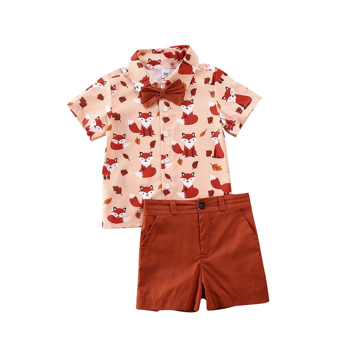 2pcs Kids Baby Boys Summer Clothing Gentleman Short Sleeve T shirt Tops+Shorts