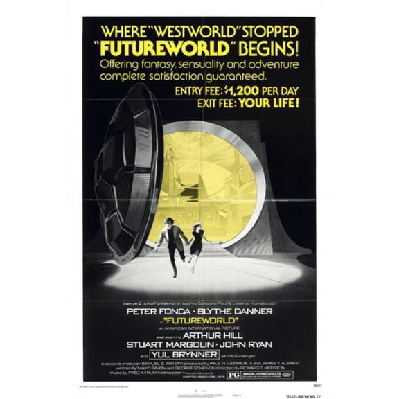 Futureworld Movie Poster 24x36 Art Poster 24x36 Unframed, Age: Adults, Rectangle Best Posters