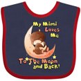 thumbnail image 3 of Inktastic My Mimi Loves Me to the Moon and Back Boys or Girls Baby Bib, 3 of 4