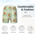 thumbnail image 6 of Picia Tropical Flowers pattern Mens Swim Trunks with Compression Liner Stretch Beach Shorts Quick Dry with Zipper Pockets No-Chafing Board Shorts-Small, 6 of 9
