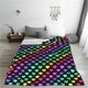 thumbnail image 5 of Balery Rainbow Hearts Manta de Felpa Suave y Acogedora – Cobija de Franela Aterciopelada para Cama, Lavable y Cálida para Sofá, Mascotas, Transpirable-50"x40", 5 of 7