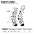 thumbnail image 5 of Dalmatian Dog Socks Black Spotted Design Retro Stockings Women Comfortable Outdoor Socks A, 5 of 7