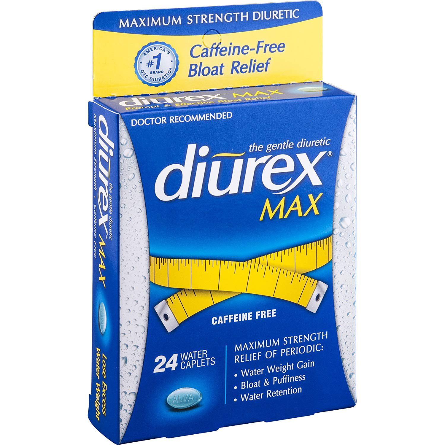 diurex max water pills dosage
