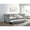 Gray, variant on Fog Fabric Daybed With Versatile Trundle - Wood Leg, 43" Depth, 330 Lbs Weight Capacity Upholstered Twin Foam Padding, Solid /poplar Construction