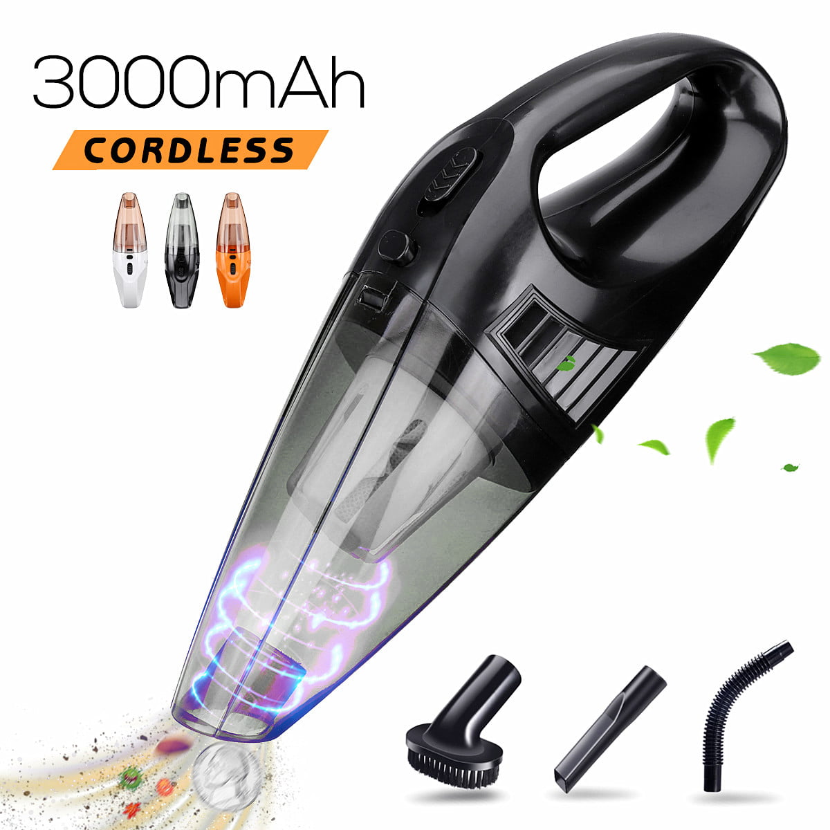 Car Vacuum Cleaner Cordless High Power Wet Dry 12v Battery Rechargeable Portable 