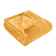 thumbnail image 3 of Superior Super Soft Plush Fleece Blanket 50" x 70", Bed & Couch Blankets, Throw XL, Gold, 3 of 10
