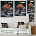 thumbnail image 4 of Designart A Blooming Orange Dahlia Flower In Winter I Canvas Wall Art, 4 of 5