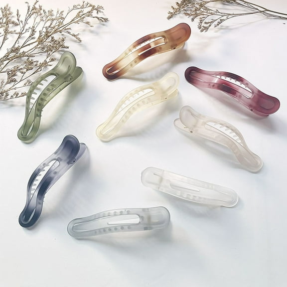 HOOWIFFY 8pcs Jaw Clips for Hair Acrylic Clamps for Thick Hair Hair Management for Women