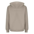 thumbnail image 7 of Admvng Womens Sweatshirt Casual Loose Solid Color Pocket Long Sleeved Double Zipper Hooded Sweatshirts Top, Size S-2XL, 7 of 7