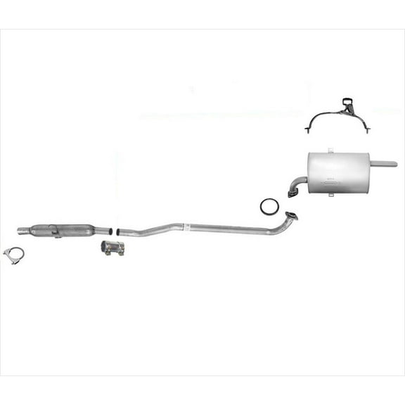 Fits 98-2002 Chevrolet Prizm & Toyota Corolla 1.8L Middle Resonator & Muffler
