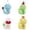 Blue 1PCS & Green 1PCS & Yellow 1PCS & Pink 1PCS, variant on Stuffed Animal 2025 Year Of The Doll 3D Chinese Plushies Chinese New Year Stuffed Animals For Chinese Spring Festival Pp Short, Green 1PCS