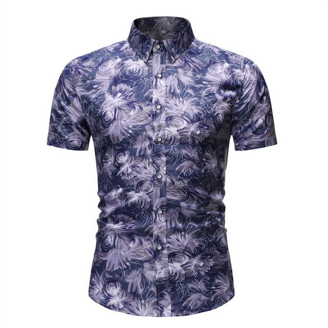 LSLJS Cardigan Décontracté à Manches Courtes pour Hommes avec Col Rabattu T-Shirt Blouse Tops