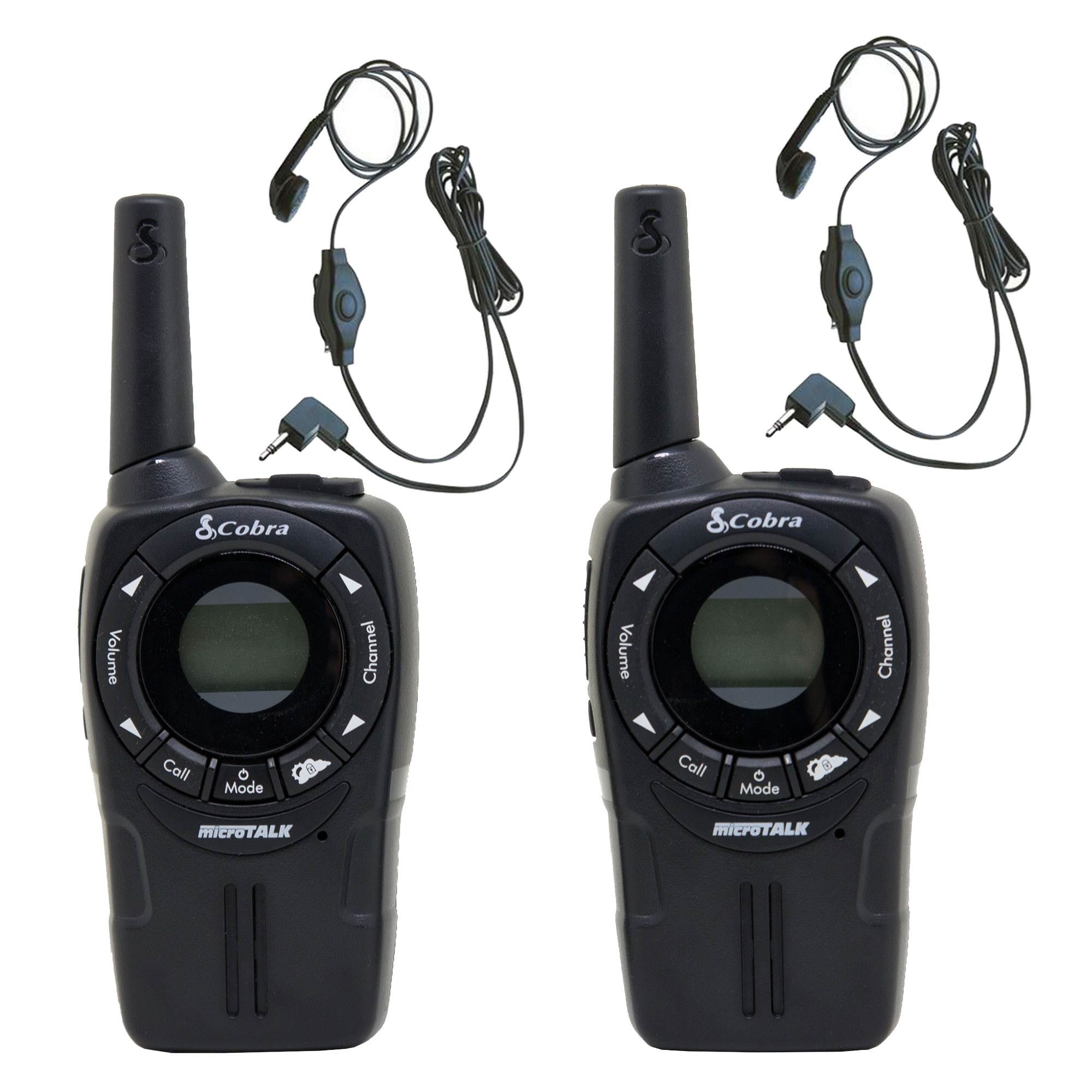 COBRA CXT235 MicroTalk 20 Mile FRS/GMRS Walkie Talkie 2Way Radios + 2