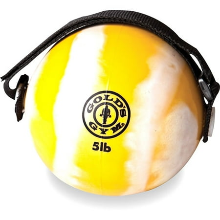 Gold's Gym 5 lb Weighted Ball with Handle