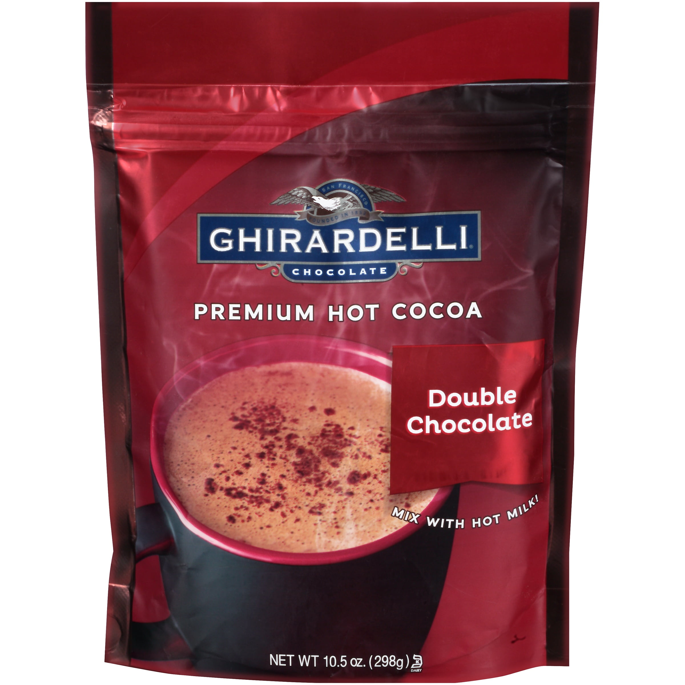 Ghirardelli Double Chocolate Premium Hot Cocoa, 10.5 oz by Ghirardelli Chocolate Company