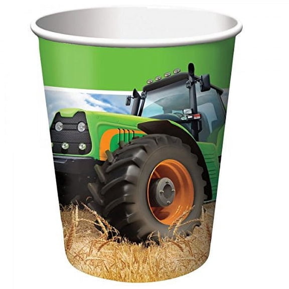 Tractor Time Cups, 8-Pack