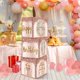 thumbnail image 5 of Cajas decorativas Guiruiy para mujer, 60 cumpleaños, oro rosa, 5 of 6
