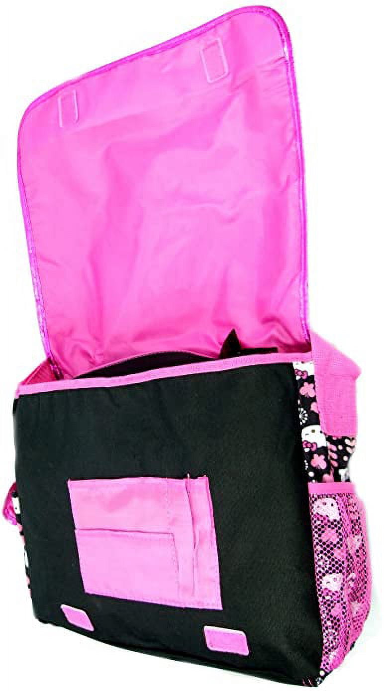 Hello kitty School Messenger Bag (Size 14", Black)