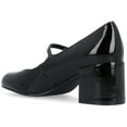 thumbnail image 4 of Journee Womens Okenna Low Heel Square Toe Pumps, Widths Available, 4 of 10