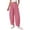 Red, variant on Women's Plaid High Waist Wide Leg Cropped Pants, Loose Relaxed Fit Barrel Trousers with Side Pockets, for Spring Summer Daily Wear, Travel or Casual Outfits Black L