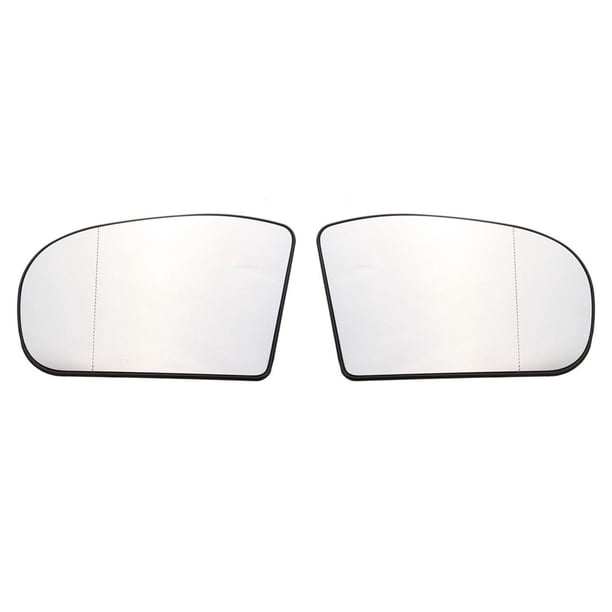 Sidaley Par de espejos retrovisores laterales para coche, cristal de espejo retrovisor con calefacción antideslumbrante azul para C & E Vehículos, repuestos y accesorios Mis