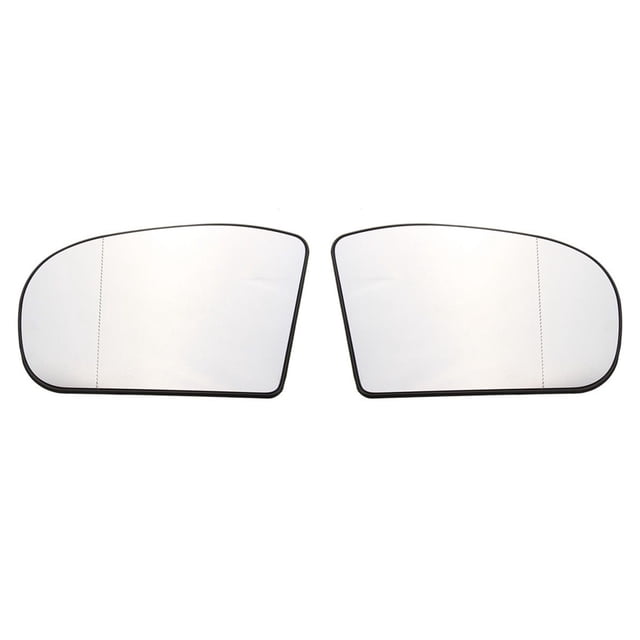 Sidaley Par de espejos retrovisores laterales para coche, cristal de espejo retrovisor con calefacción antideslumbrante azul para C & E Vehículos, repuestos y accesorios Mis