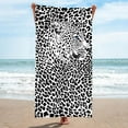 thumbnail image 1 of Bath Towel Microfiber Leopard Pattern Sand Proof Beach Blanket for Travel and Home Use Large 75 x 150 cm Absorbent Bath, 1 of 2