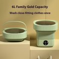 thumbnail image 2 of Green Portable washing machine,6 L large capacity foldable Washer.Suitable for apartments, dormitories, 2 of 5