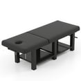 thumbnail image 6 of Professional Heavy Duty Stationary Massage Table Adjustable Facial Bed Beauty Salon Spa Tatoo Equipment with Open-Chest,Headrest(Black), 6 of 14