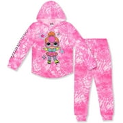 Girls 2 Pack LOL Surprise Hoodie and Jogger Pant Set
