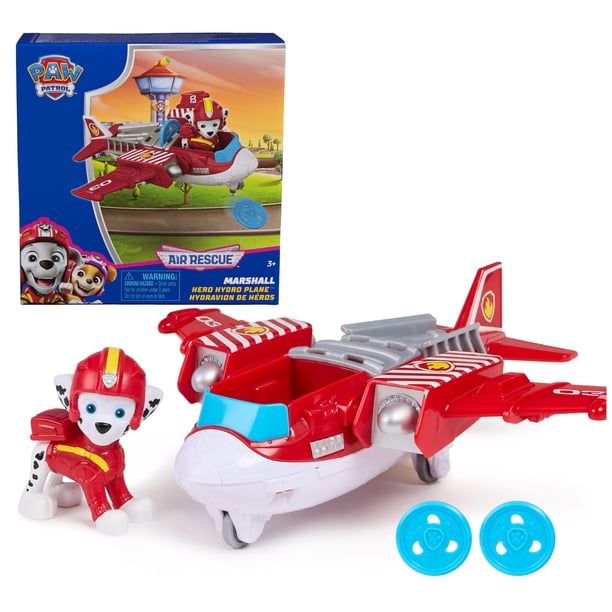 Figura de acción e hidroavión de juguete PAW Patrol Marshall 3+