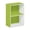 Green & White, variant on Vibes 3-Tier No Tool Assembly Open Shelf Bookcase 12W x 9.3D x 31.5H Inches Stylish and Functional Storage for Any Room