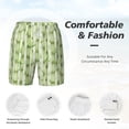thumbnail image 3 of Balery Bamboo Stems And Leaves Mens Swim Trunks Swim Shorts for Men Quick Dry Inseam Beach Shorts with Compression Liner Pocket-Medium, 3 of 9