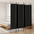 thumbnail image 1 of vidaXL 6-Panel Room Divider Black 240x220 cm Fabric, 1 of 5