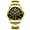 All Gold Black Face Men's Style, variant on Gold Couple Watches Hot-Selling Model for Women and Men, Business Waterproof Steel Band Couple Quartz Watches, Fashionable Business Wristwatches