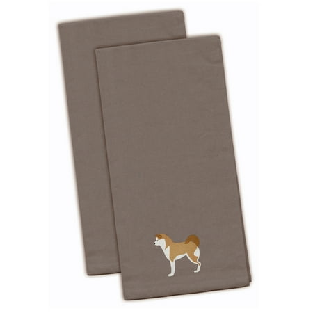 

Carolines Treasures BB3472GYTWE Akita Gray Embroidered Towel Set of 2 19 X 25 multicolor