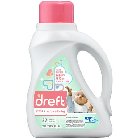 Dreft® Stage 2: Active Baby Liquid Laundry Detergent 50 fl. oz.